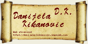 Danijela Kikanović vizit kartica